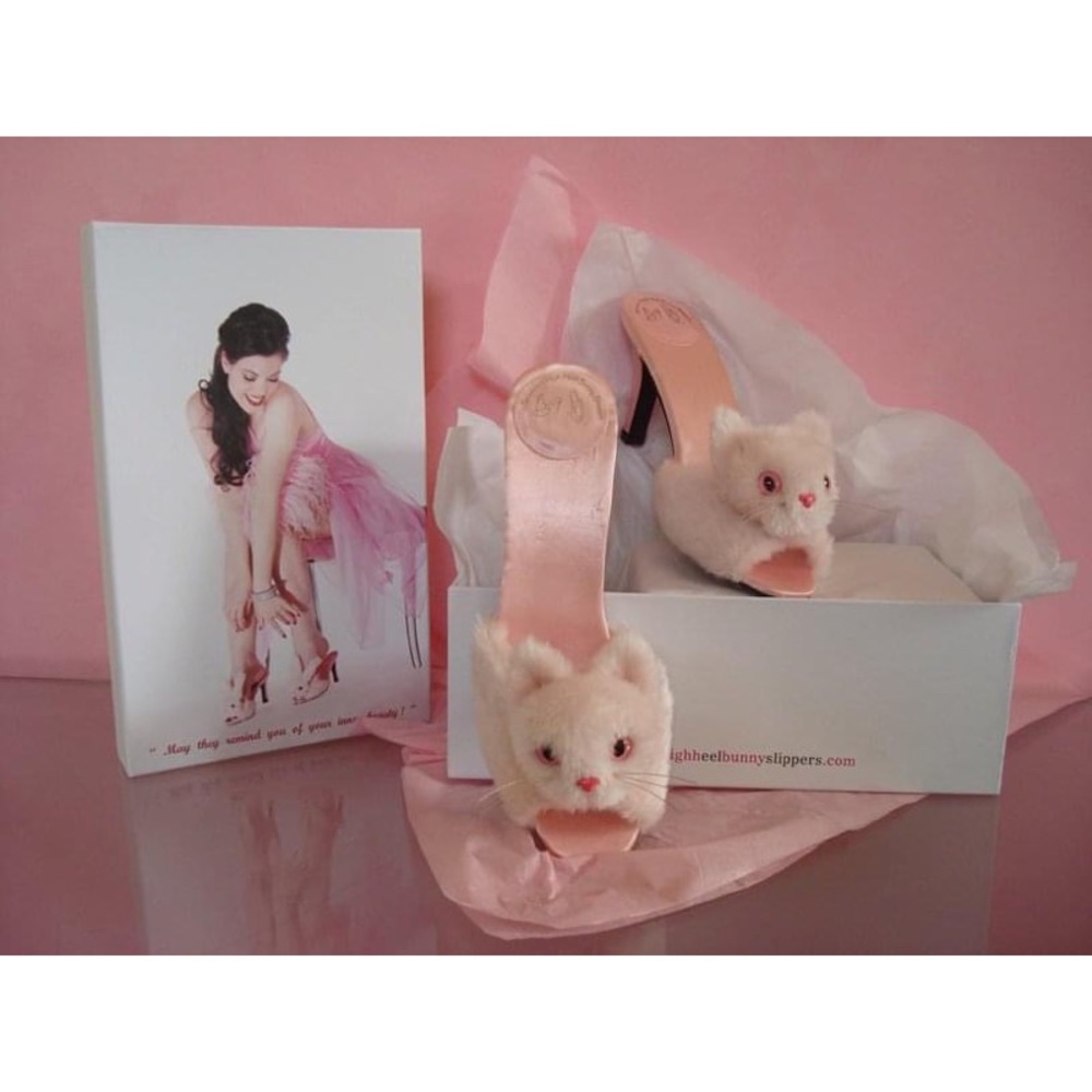 Kitty Slippers - Black - Picture 11 of 12